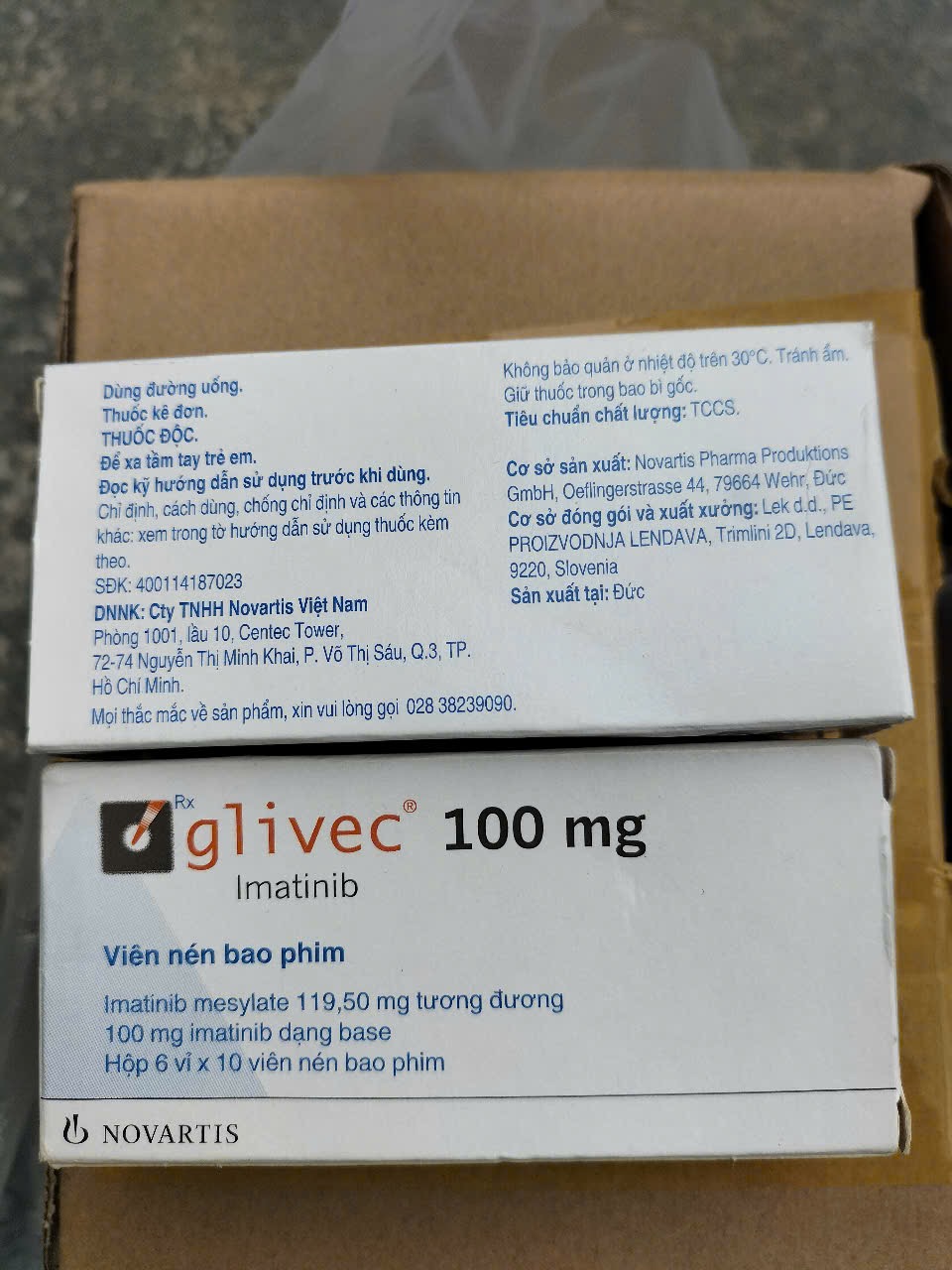 Thuốc Glivec 100mg