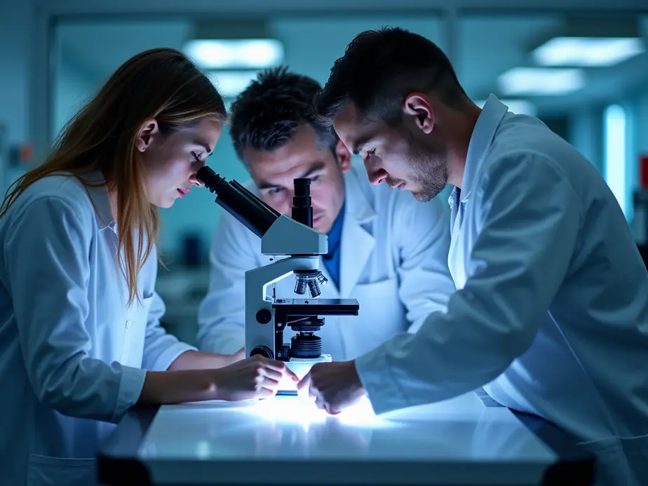 Hình ảnh màu sắc của tế bào T, kháng thể và hệ miễn dịch khỏe mạnh.