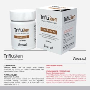 Trifluxen 15mg/6.14mg - Thuốc điều trị kết hợp Trifluridine và Tipiracil cho bệnh nhân ung thư | Everest Pharmaceuticals